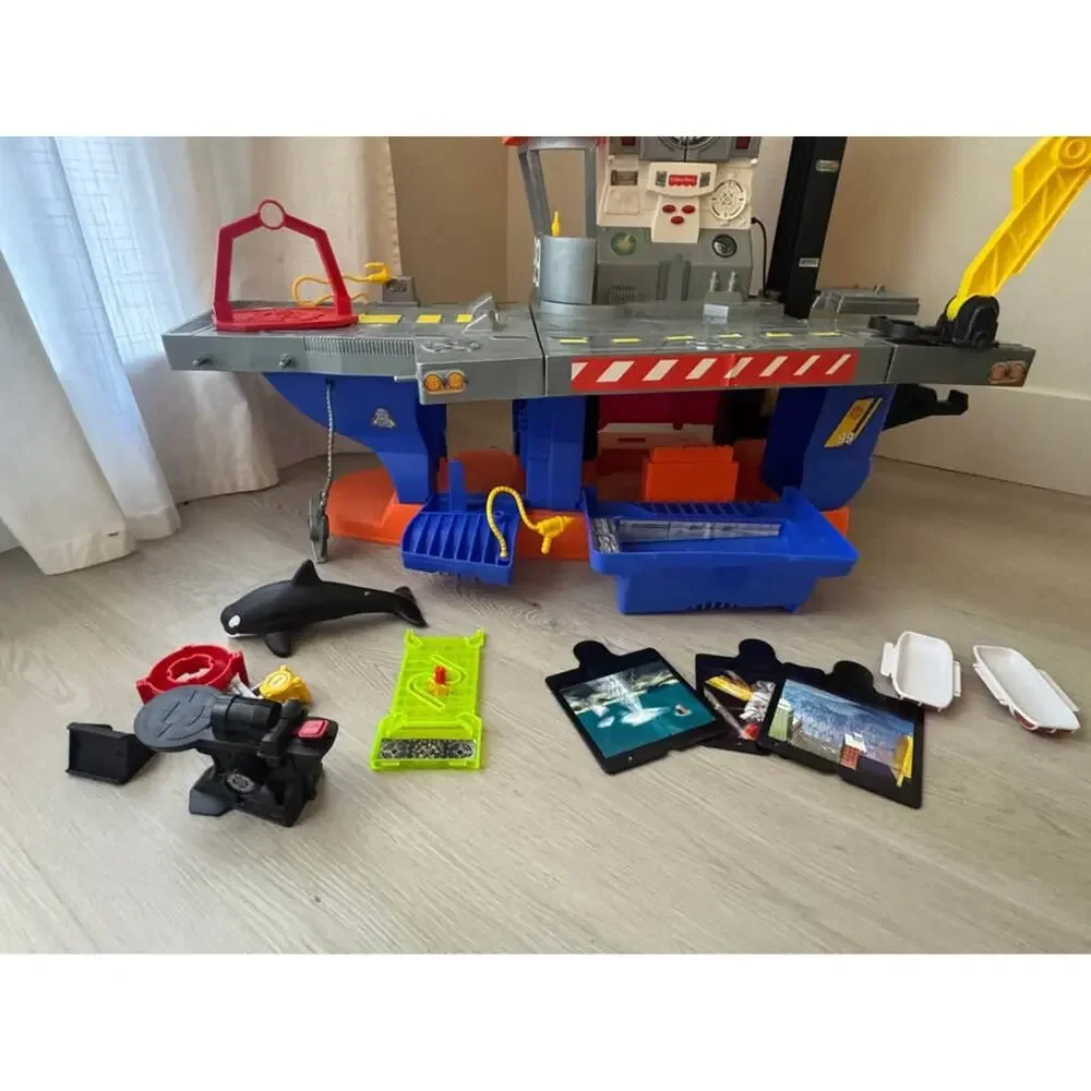 Fisher-Price Rescue Heroes Aquatic Rescue Command Center Aircraft Carrier Ship
